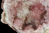 Sparkly, Pink Amethyst Geode Section - Argentina #170171-1